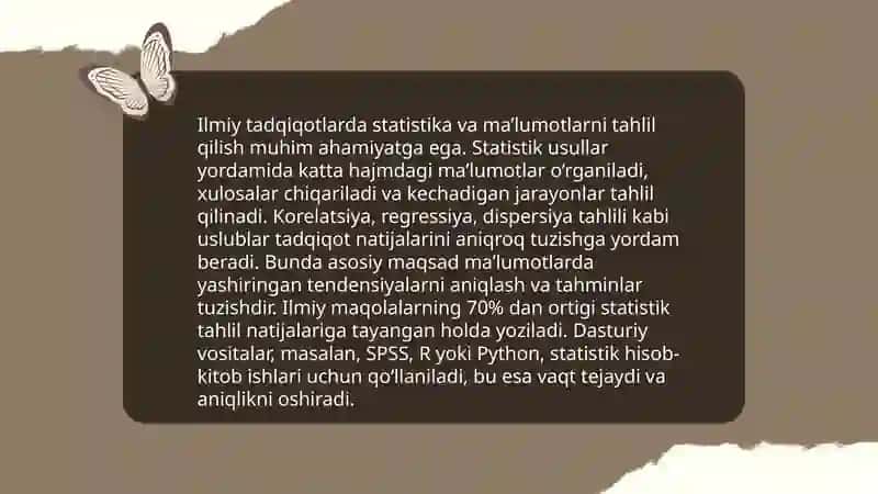 Tajriba-sinov ishlarini olib borish 4
