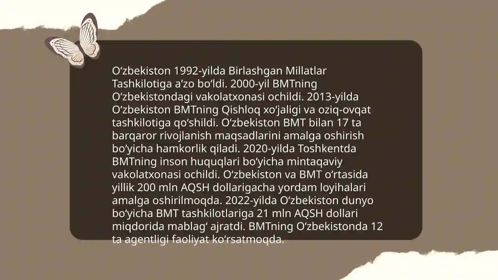 Oʻzbekiston va jahon hamjamiyati 4
