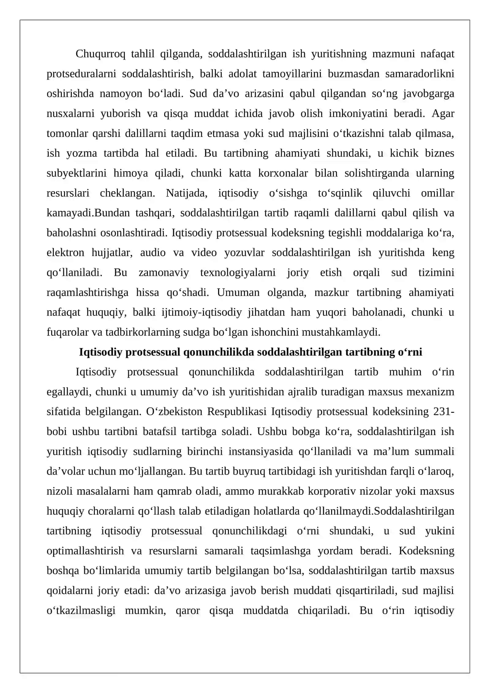 Soddalashtirilgan ish yuritish tartibida ko‘rib chiqiladigan ishlar 4