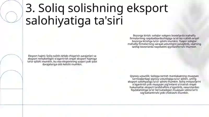 Tadbirkorlik Faoliyatini Soliqqa Tortish Va Eksport Salohiyatini Oshirish 4