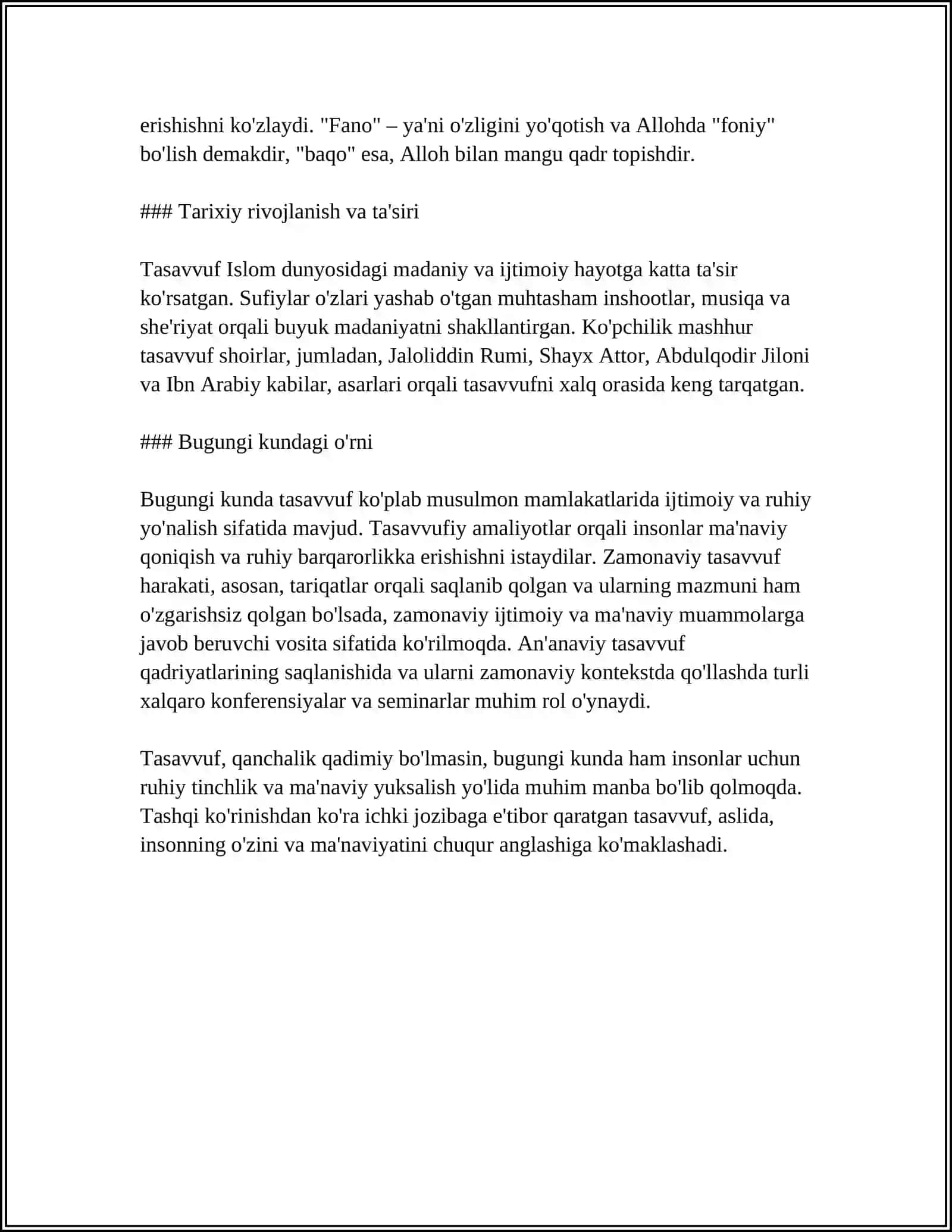 TASAVVUF TUSHUNCHASI VA UNING MOHIYATI 4