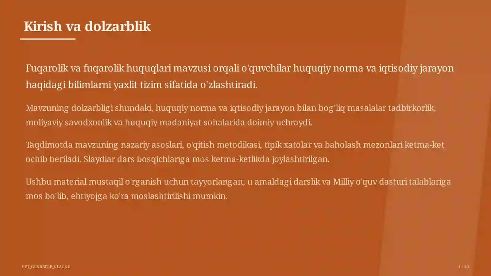 Fuqarolik va fuqarolik huquqlari (9-sinf) 4