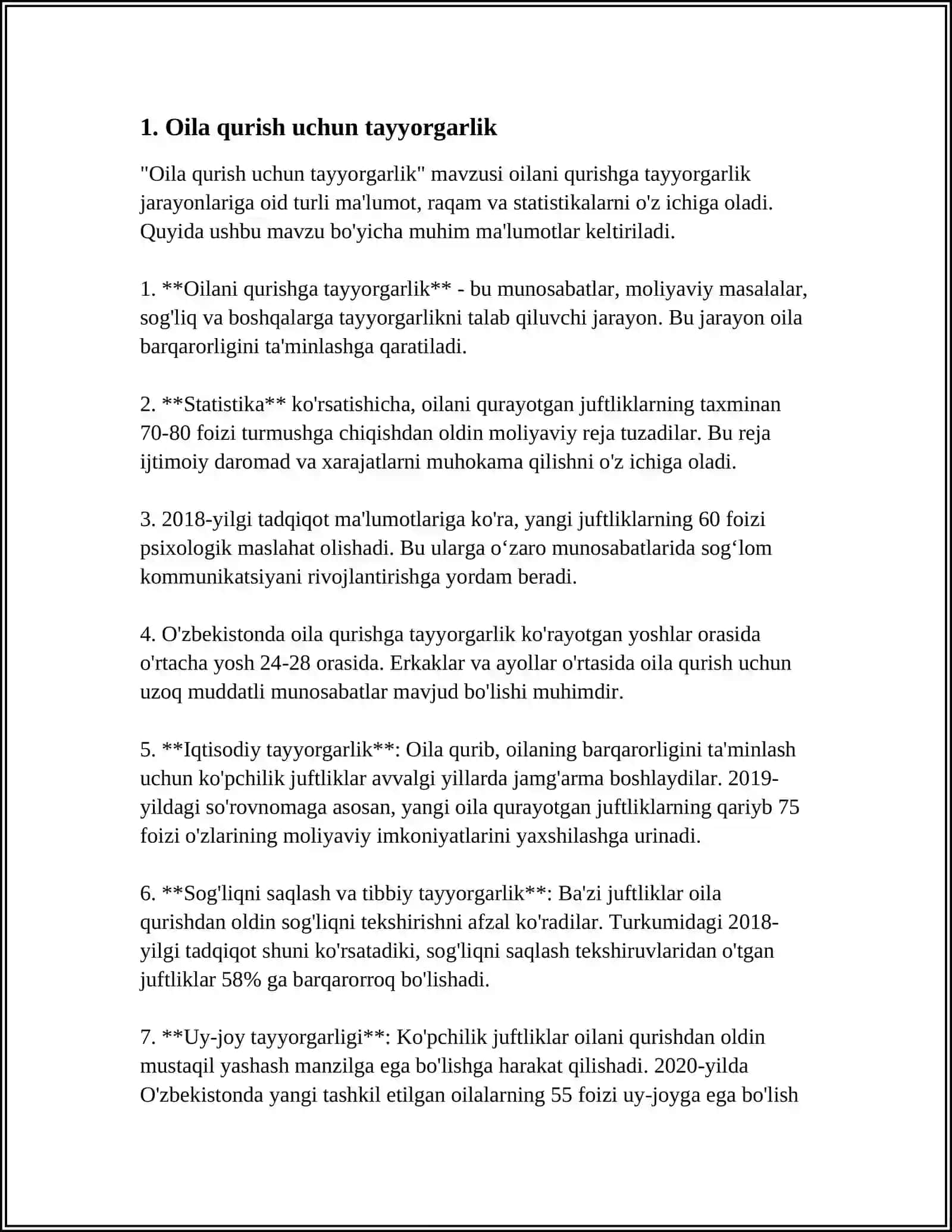 A.FITRATNING "OILA ASARI" DAGI OILA QURISH TARTIBLARI VA FARZAND TARBIYASIGA OID 4