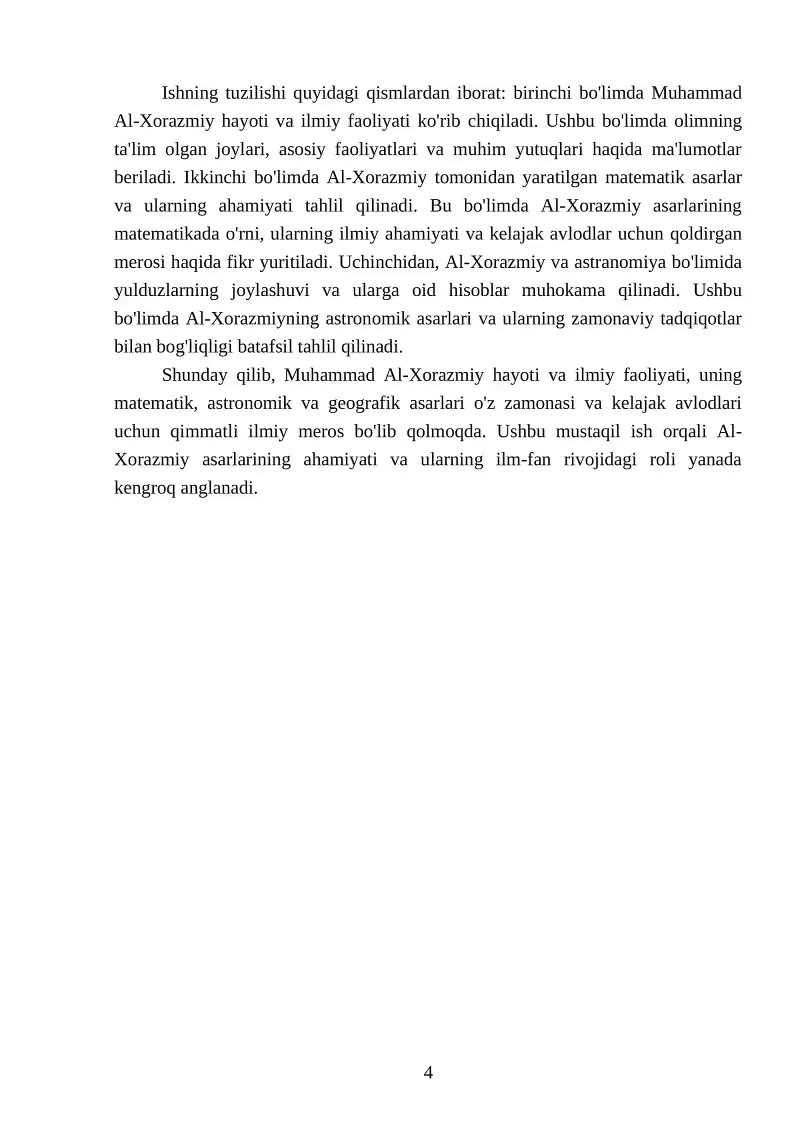 Muhammad Al-Xorazmiy matematika, astranomiya va geografiya asoslaridan biri 4