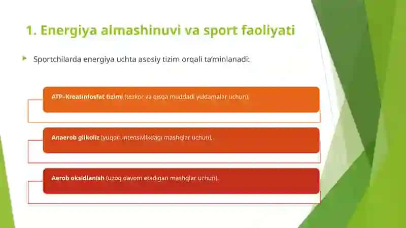 Sportchilar uchun bioximiyaviy va sport bioximiyasi 4