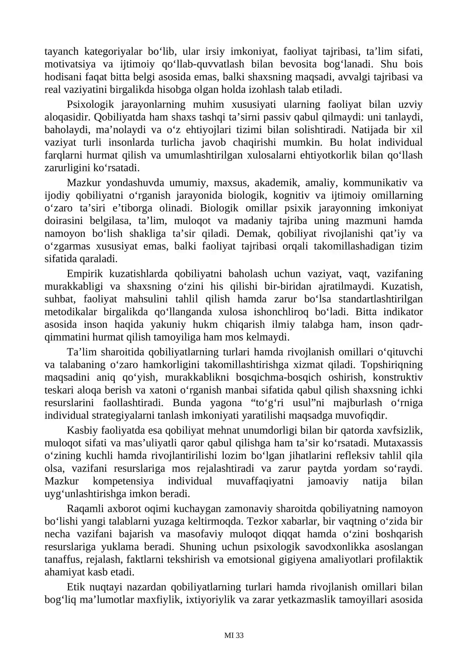 Qobiliyat. Qobiliyatlarga oid testlar 4