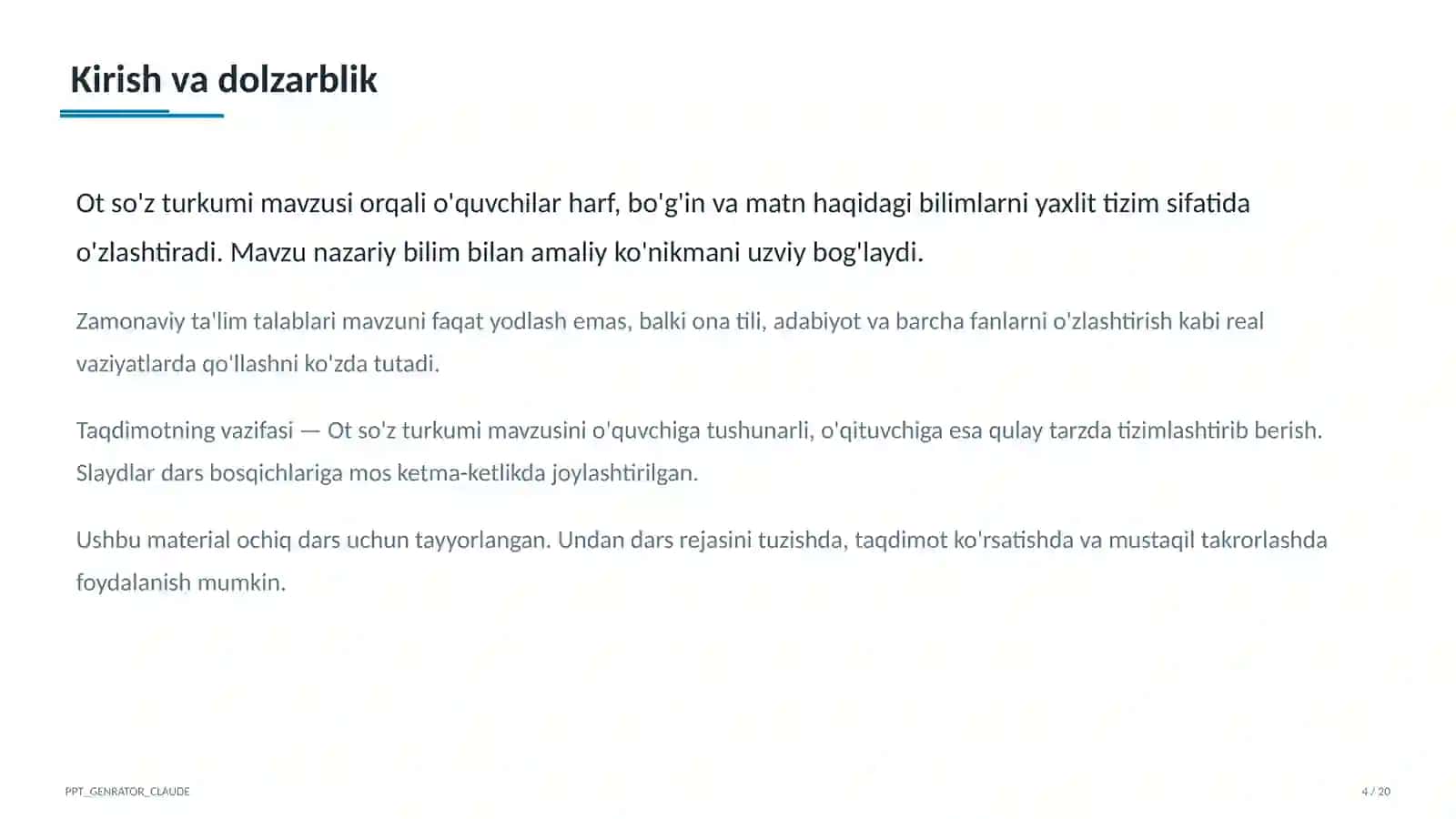 Ot so'z turkumi (3-sinf) 4