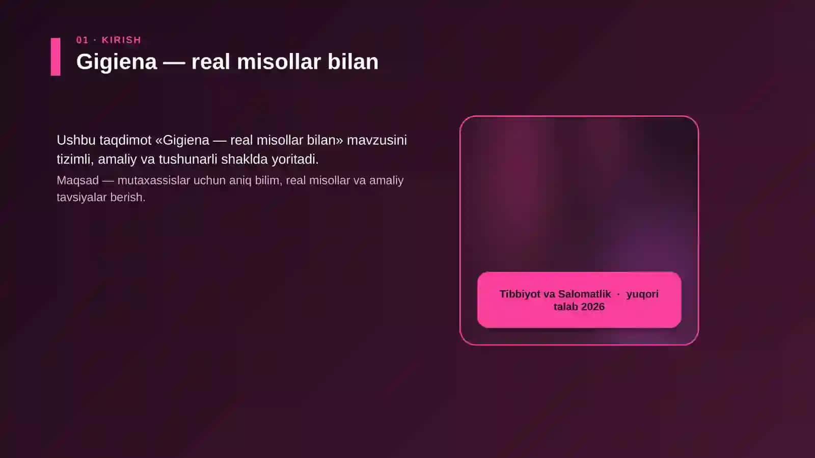 Gigiena — real misollar bilan 4