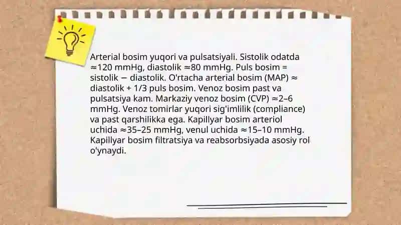 Qon aylanish sistemasining fizik asoslari 4
