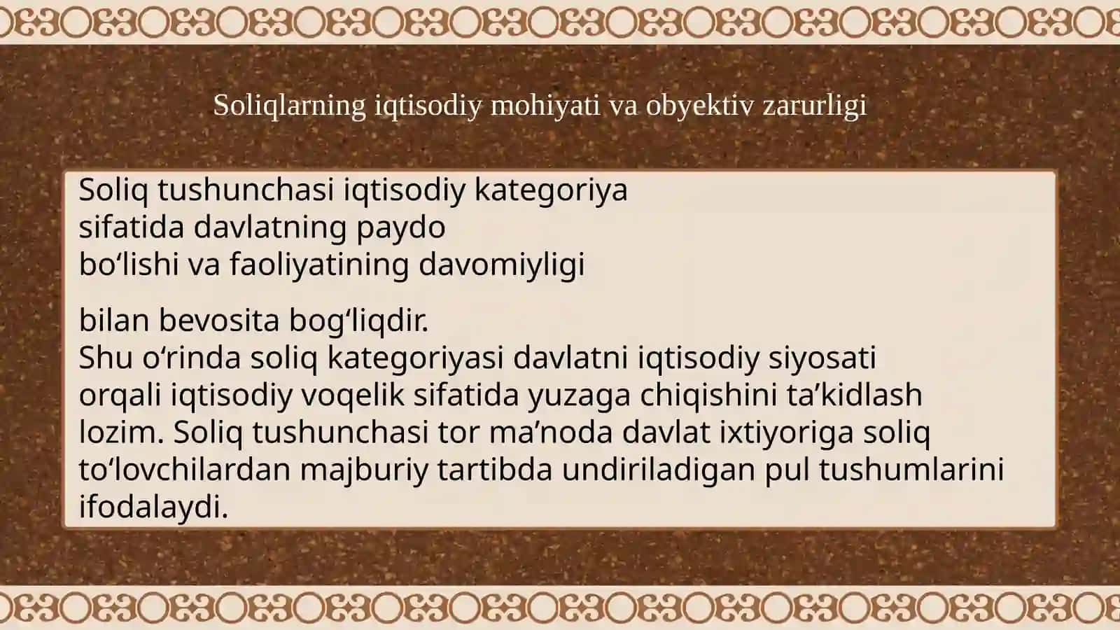 Soliqlar va soliqqa soliqqatortish 4