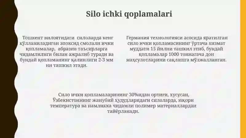 Silos va senaj tayyorlash texnalogiyasi 4