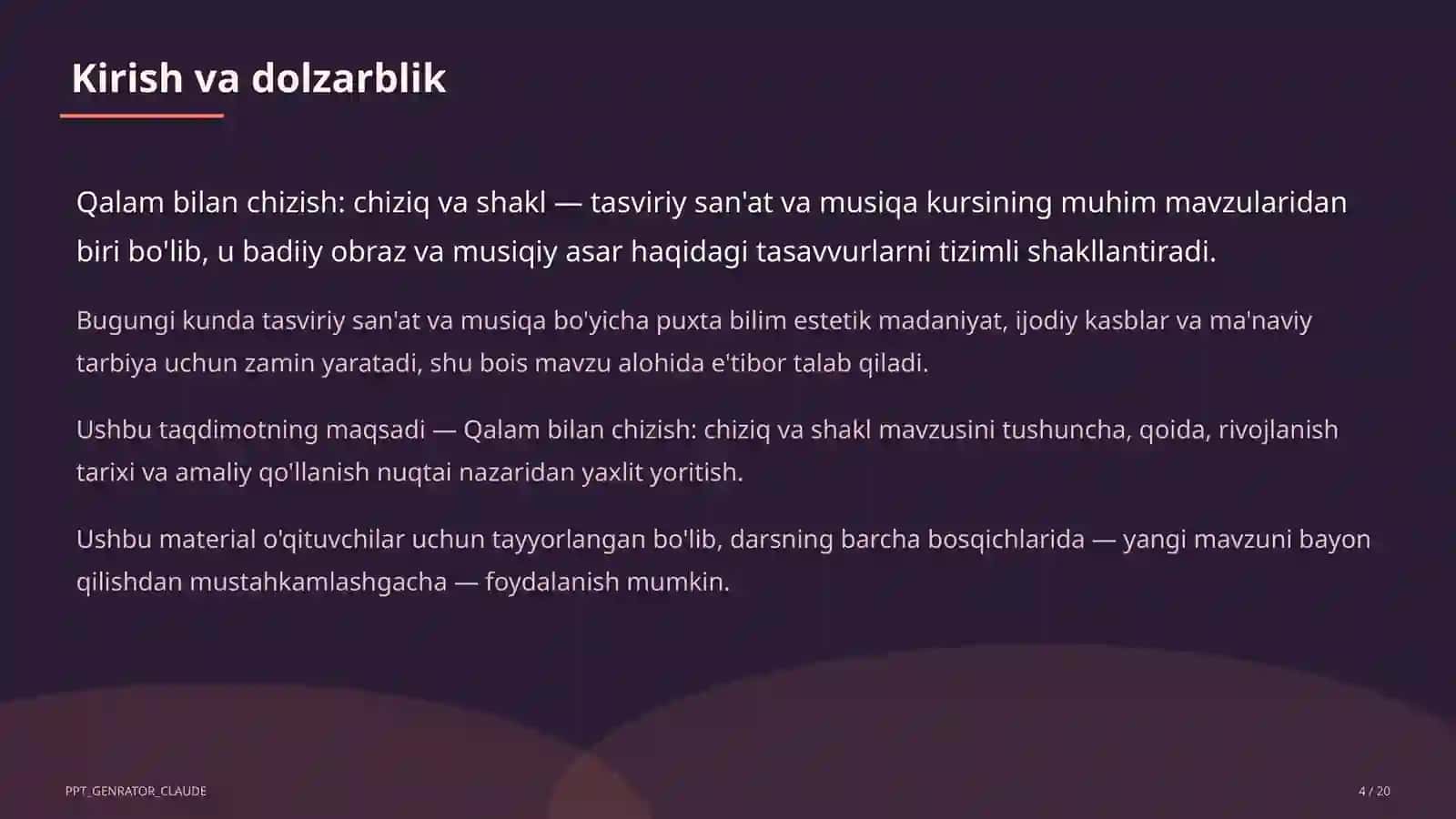 Qalam bilan chizish: chiziq va shakl (1-sinf) 4