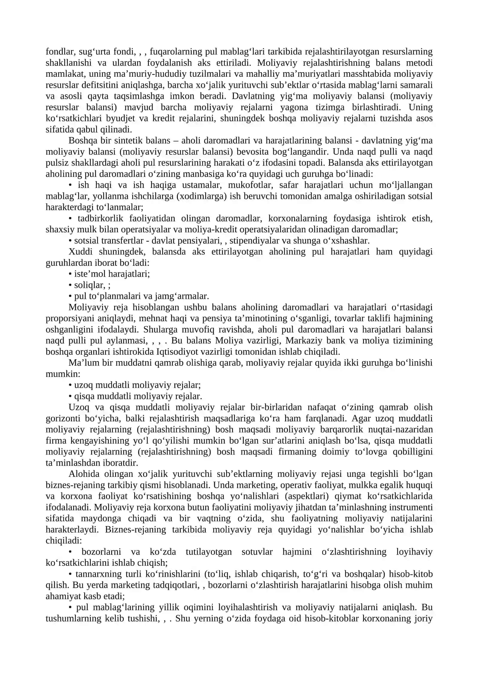 MOLIYAVIY REJALASHTIRISH VA PROGNOZLASHTIRISH 4