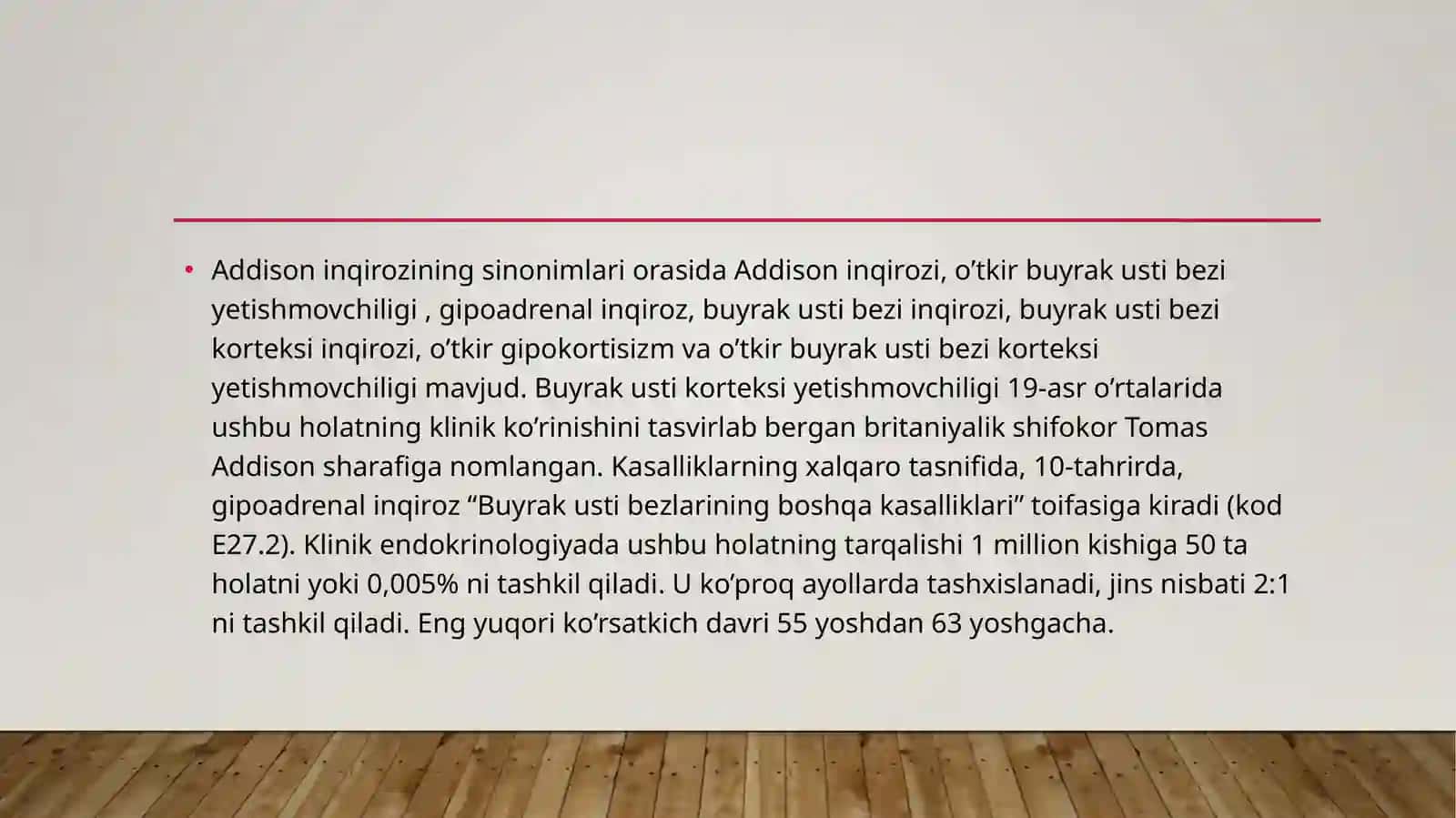 Addisonik kriz. 4