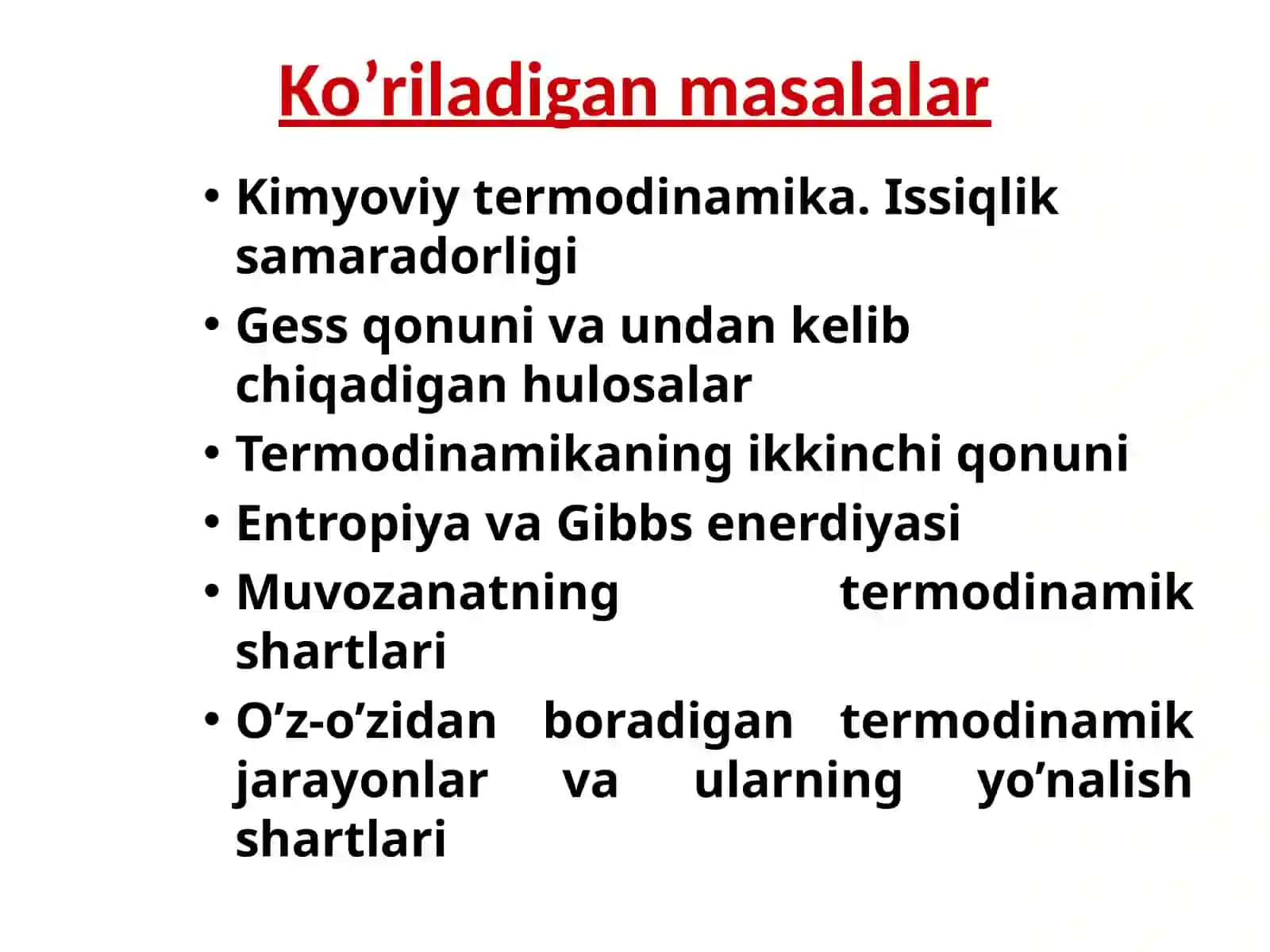 KIMYOVIY TERMODINAMIKA ASOSLARI 4
