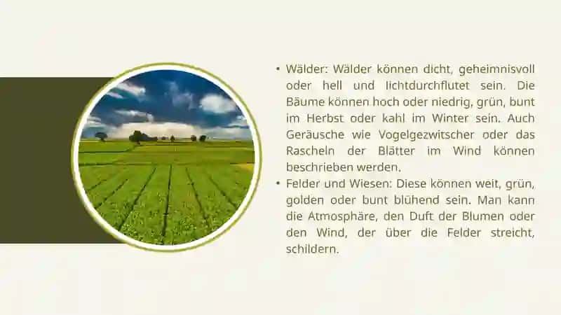 Eine Landschaft beschreiben 4