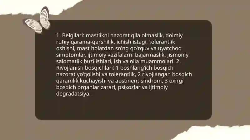 Alkogolizm.Alkogol psixozlari.Narkomaniya 4