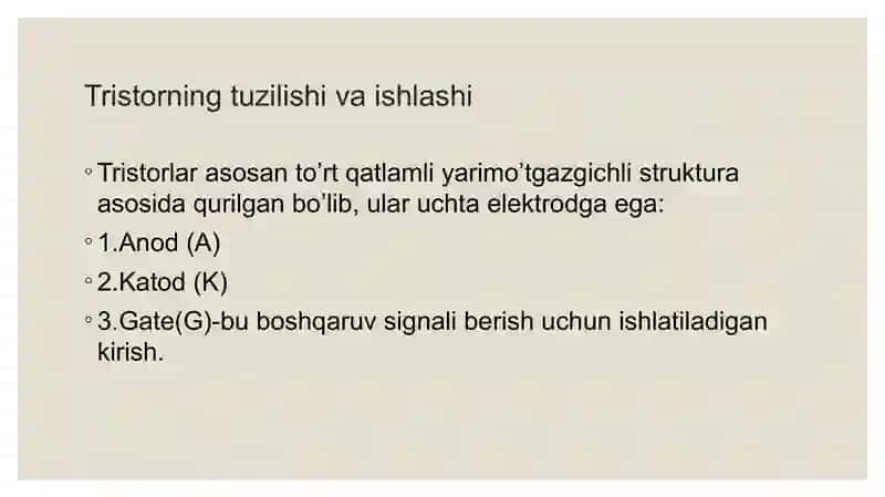 Tristorlar 4