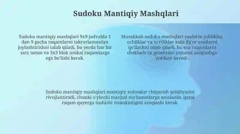 Sudoku va Krossvord Asoslari 4