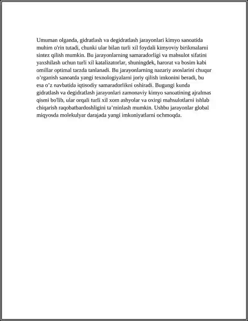 GIDRATLASH VA DEGIDRATLASH JARAYONLARI 4