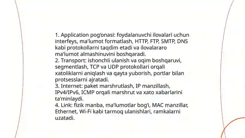 TCP/IP Pog'onasi 4