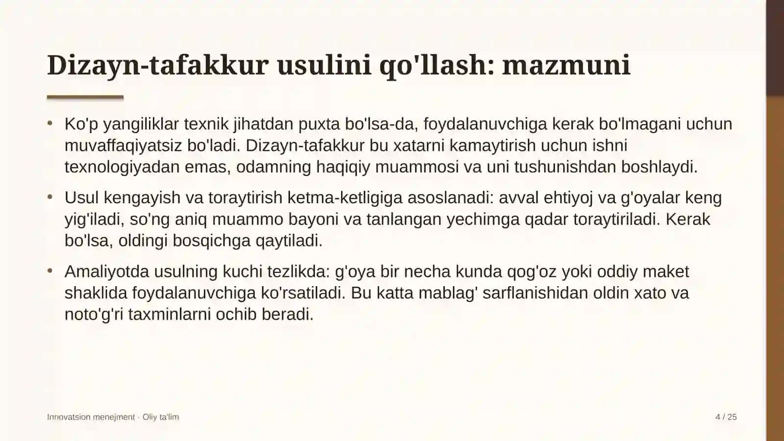 Hosting provayderlarida dizayn-tafakkur usulini qo'llash 4