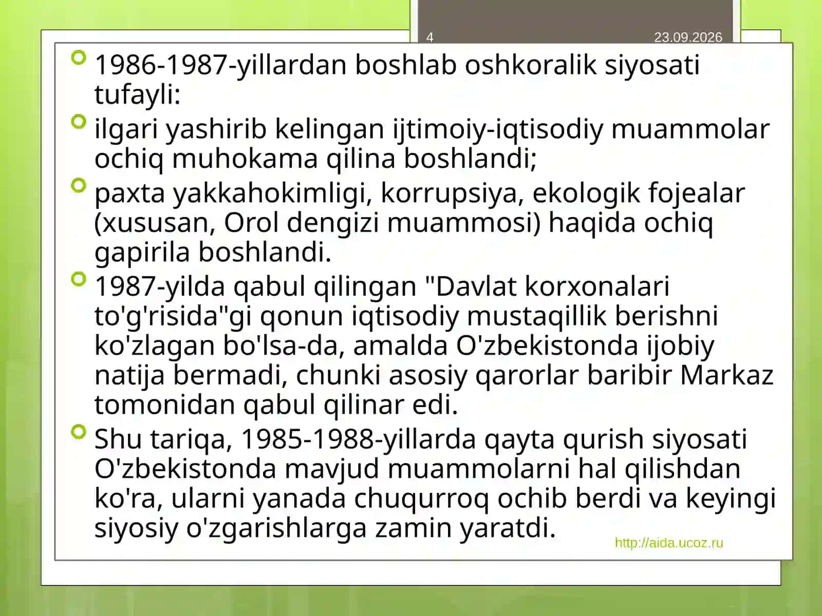 Qaytaqurishsiyosati 4