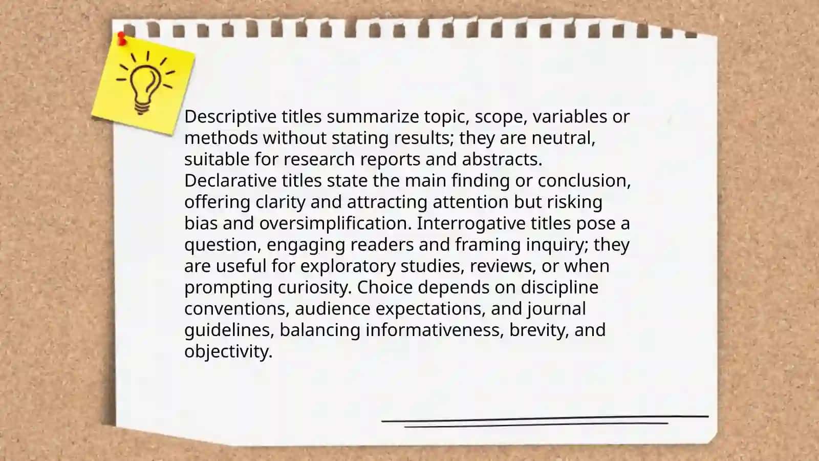 Plan: Crafting concise, informative titles 4