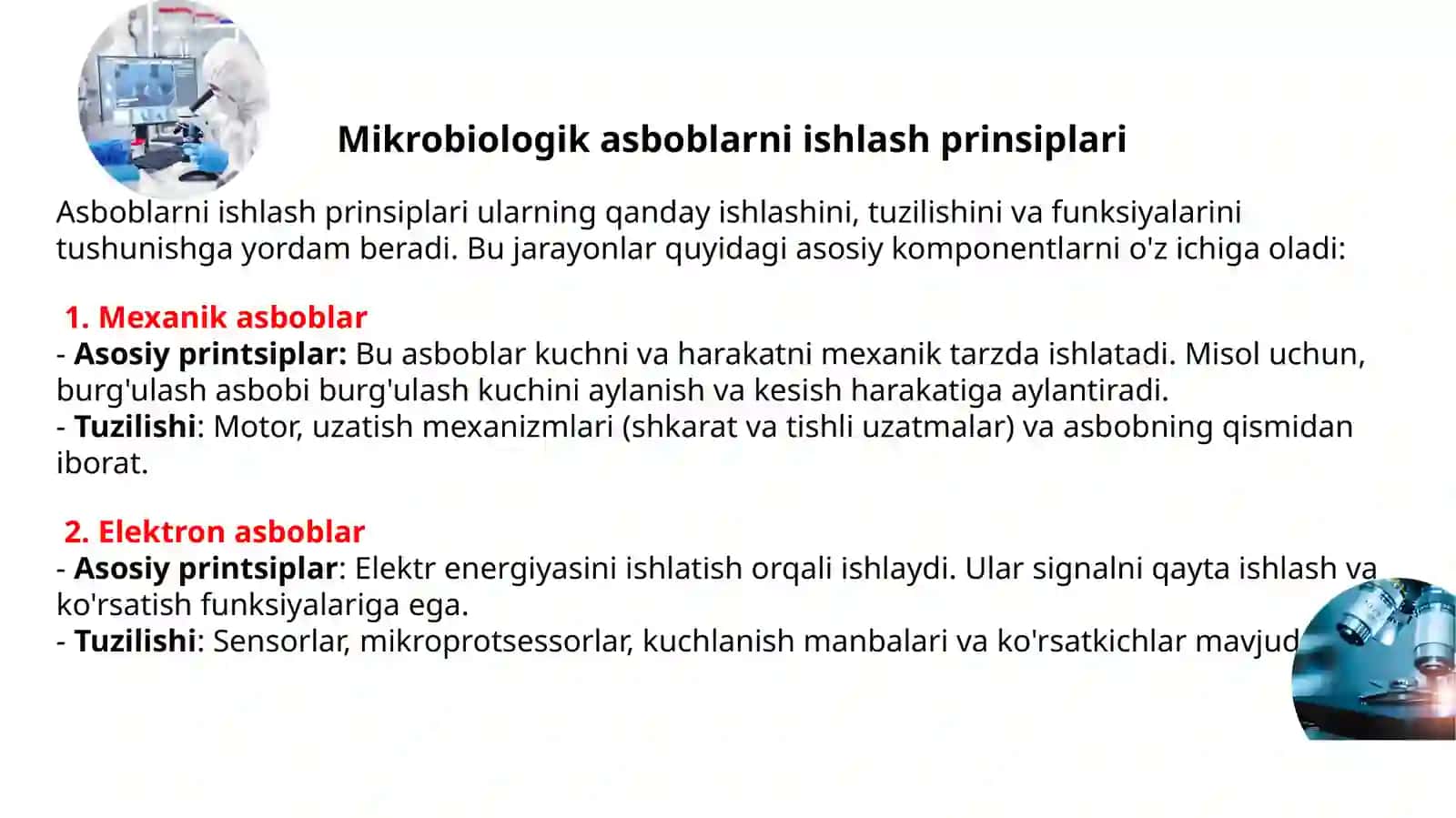 Laboratoriya ishi mavzusi: Sterilizatsiya turlari va asboblarni ishlash prinsiplarini o’rganish 4