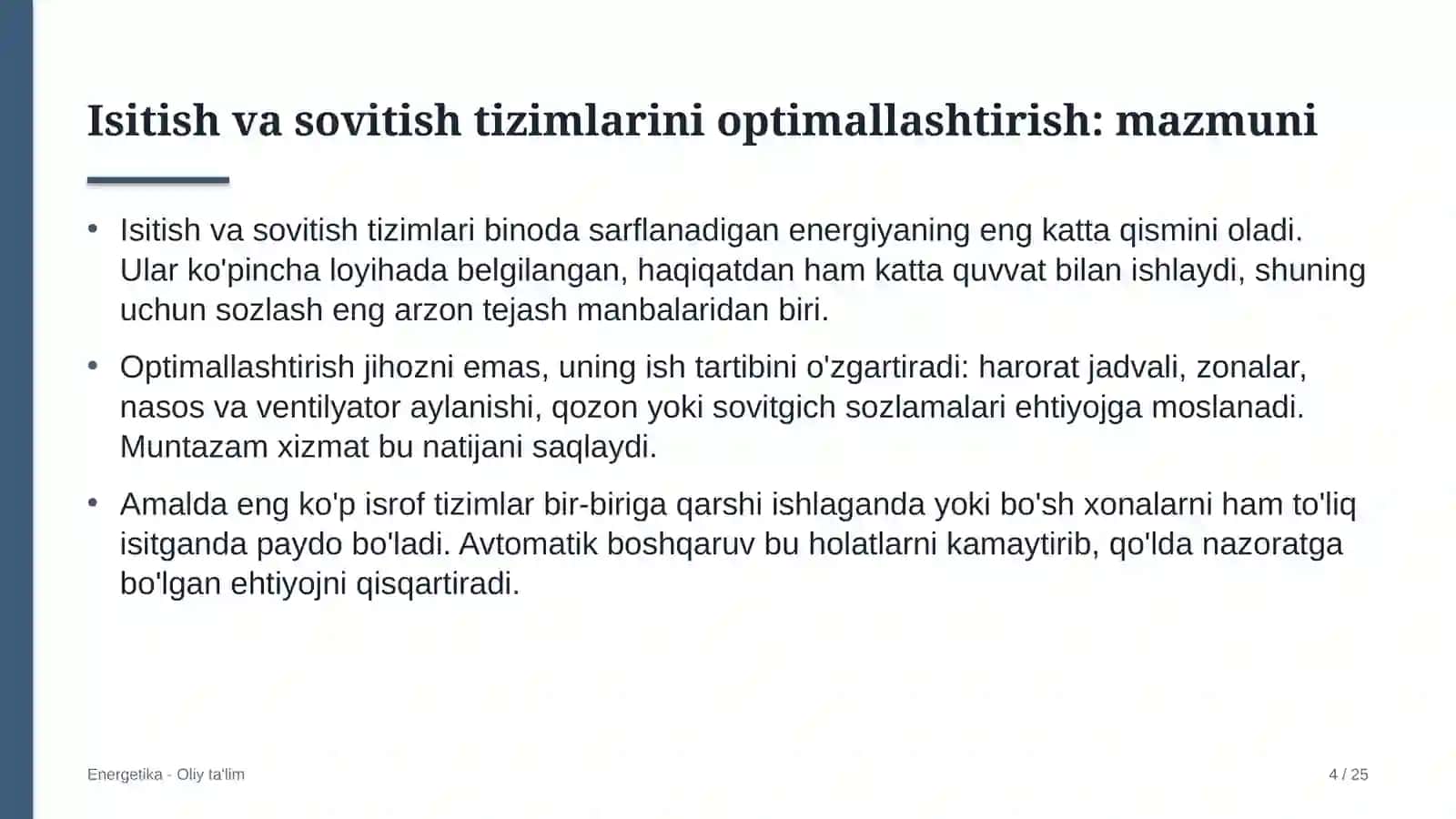 oliy ta'lim muassasalarida isitish va sovitish tizimlarini optimallashtirish 5066 4