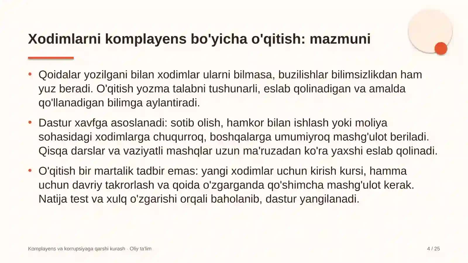 manzarali daraxt ko'chatxonalarida xodimlarni komplayens bo'yicha o'qitish 2122 4