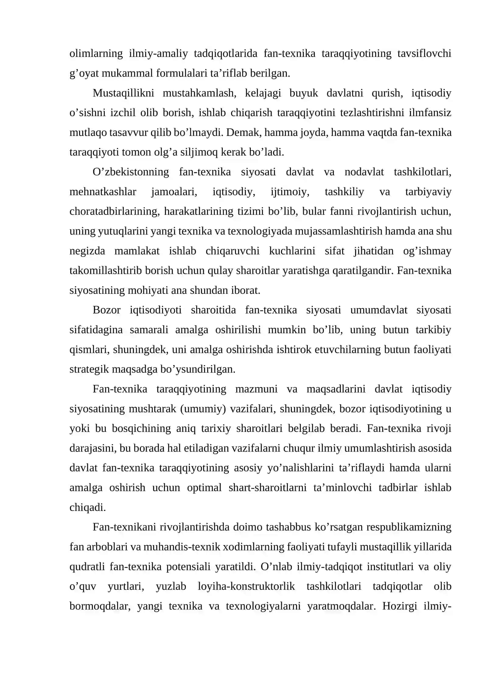 Fan-texnika taraqqiyoti va innovatsion faoliyat 4