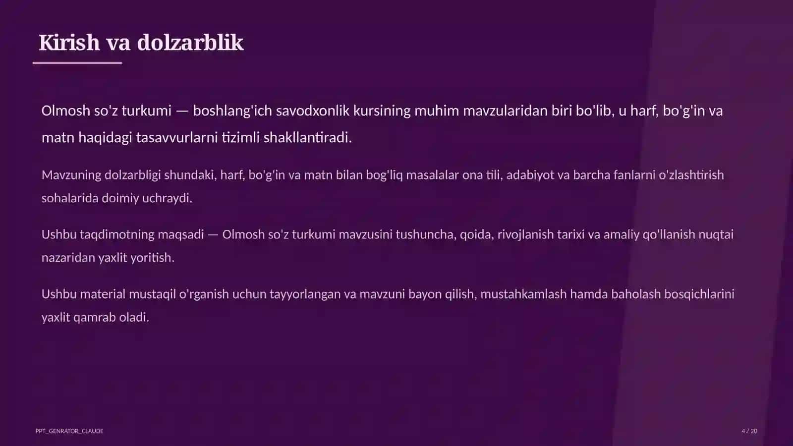 Olmosh so'z turkumi (4-sinf) 4