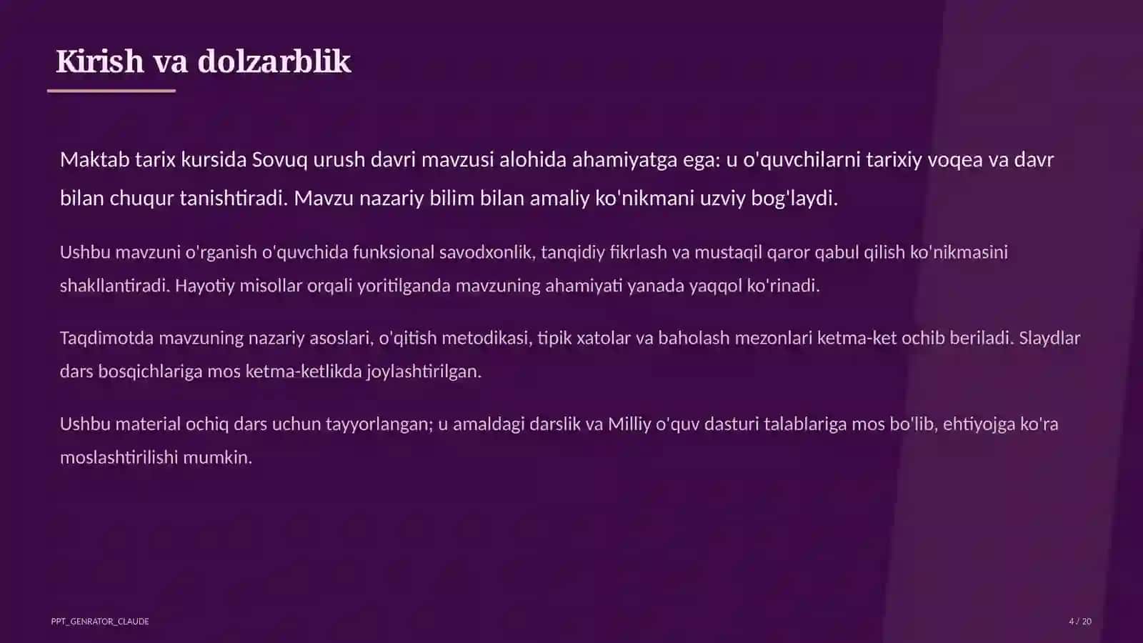 Sovuq urush davri (10-sinf) 4