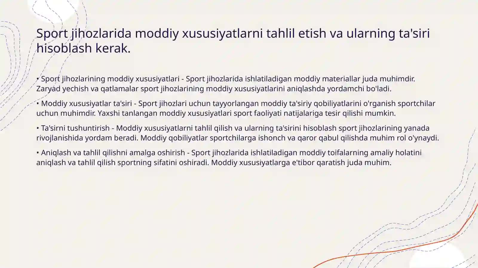 Sport jihozlaridagi materialshunoslik 4
