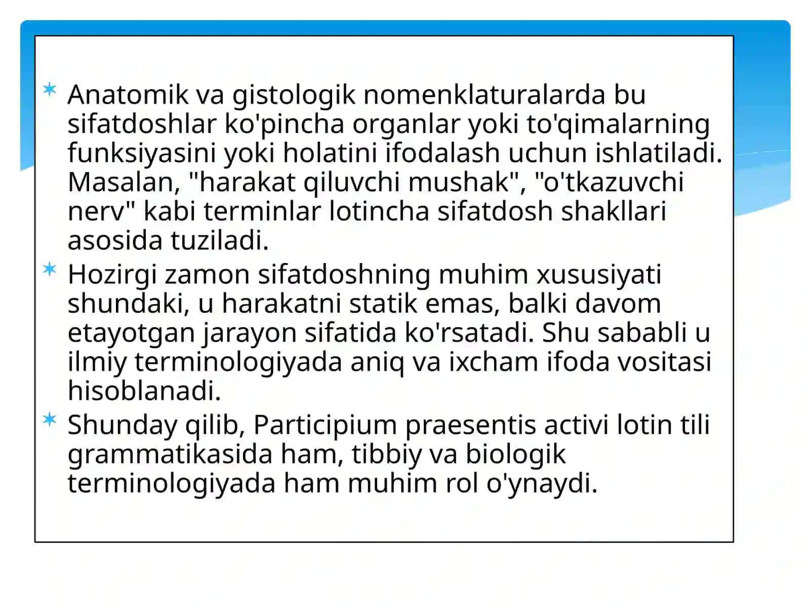 Anatomik vagistologik terminologiyada sifat doshlar 4