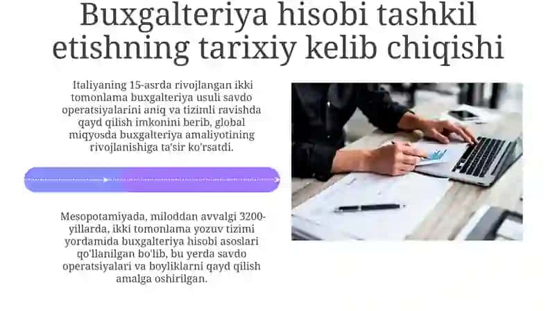 Buxgalteriya hisobini tashkil etish 4