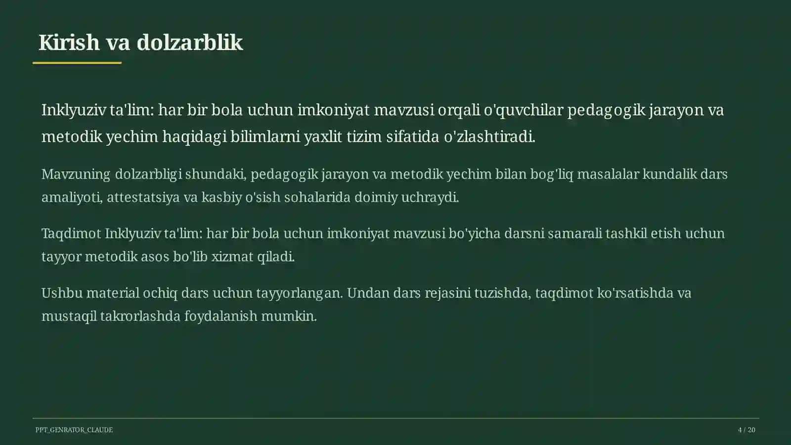 Inklyuziv ta'lim: har bir bola uchun imkoniyat 4