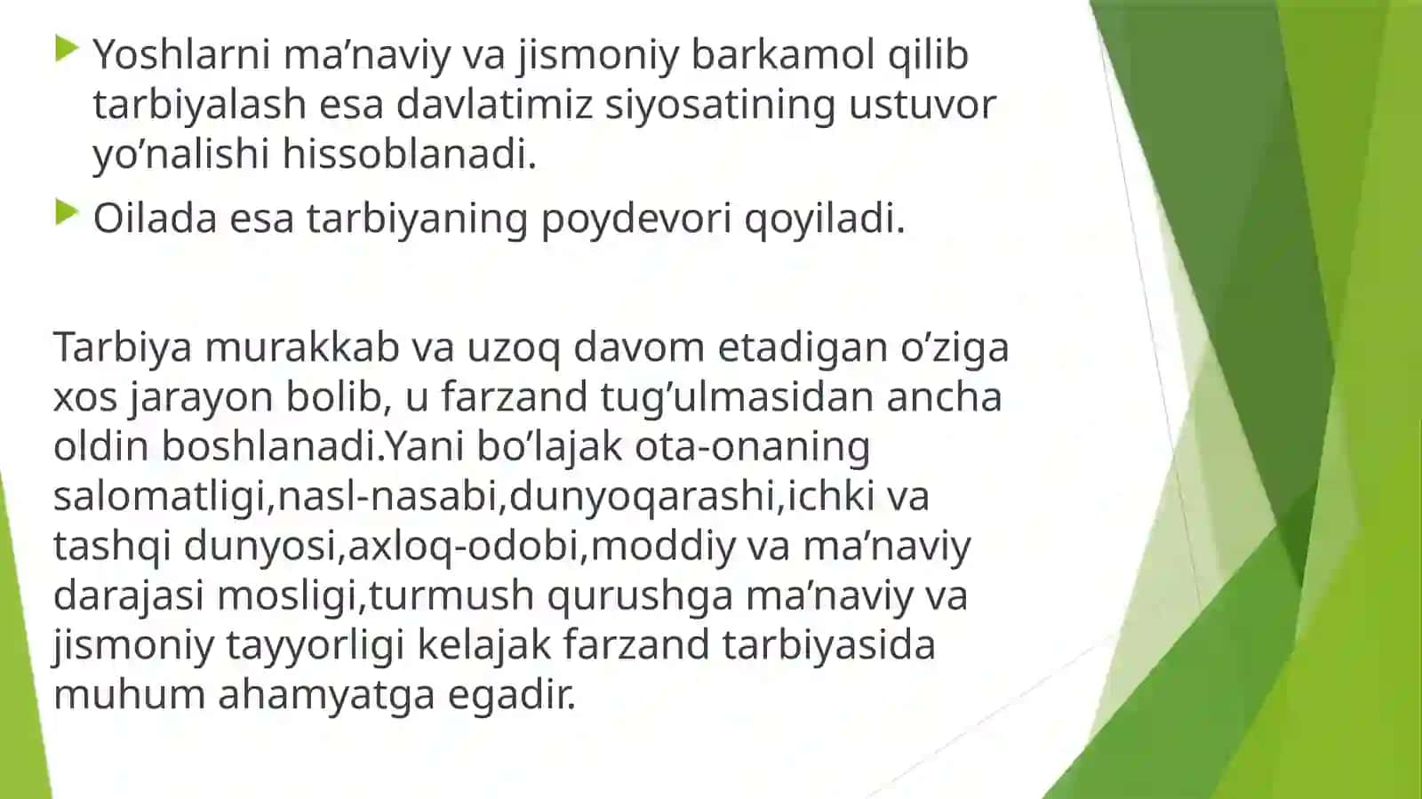 "Yoshlarni oilaviy hayotga tayyorlash" 4