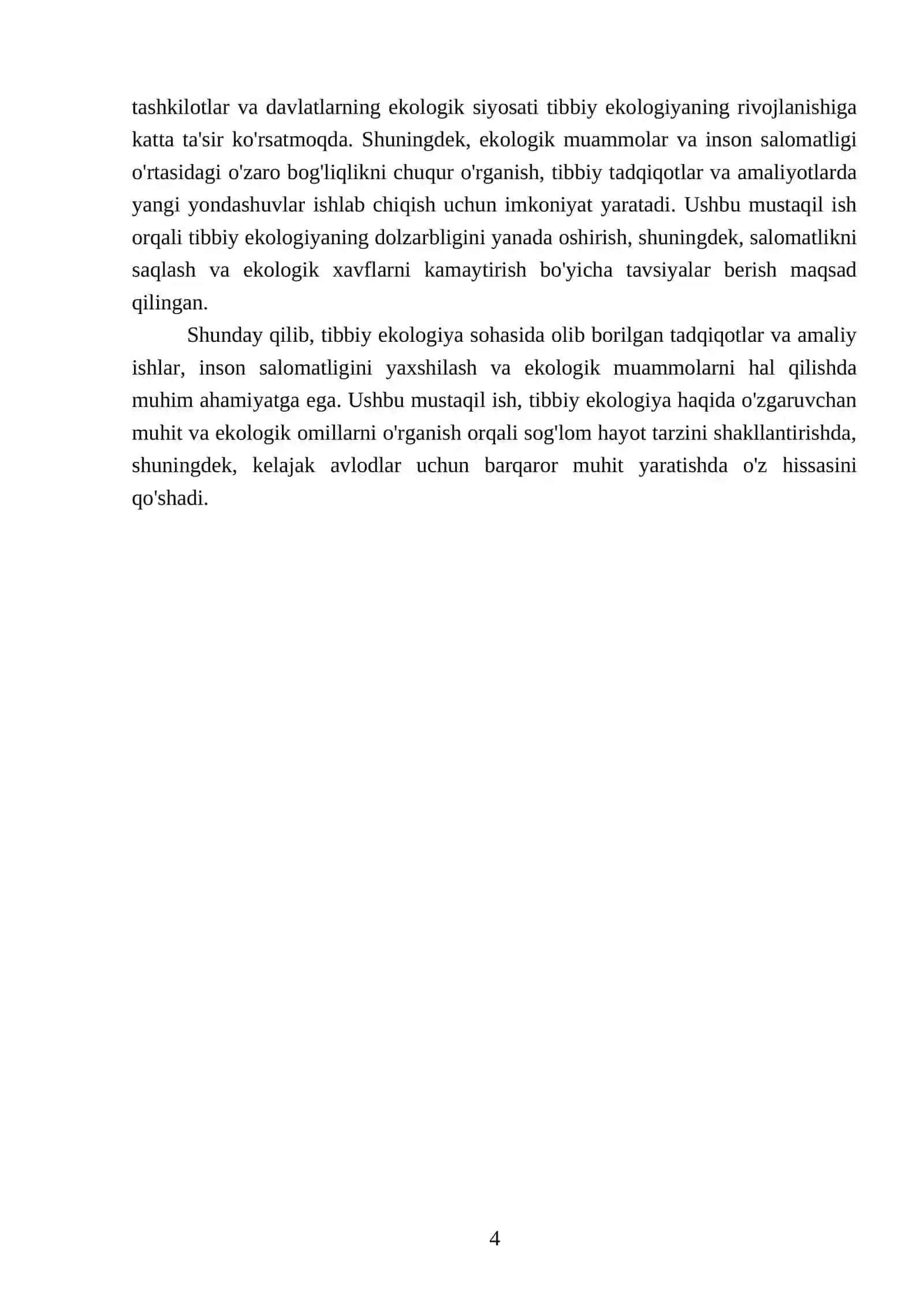 Tibbiy ekologiya haqida tushuncha muxit va ekologik omillar 4