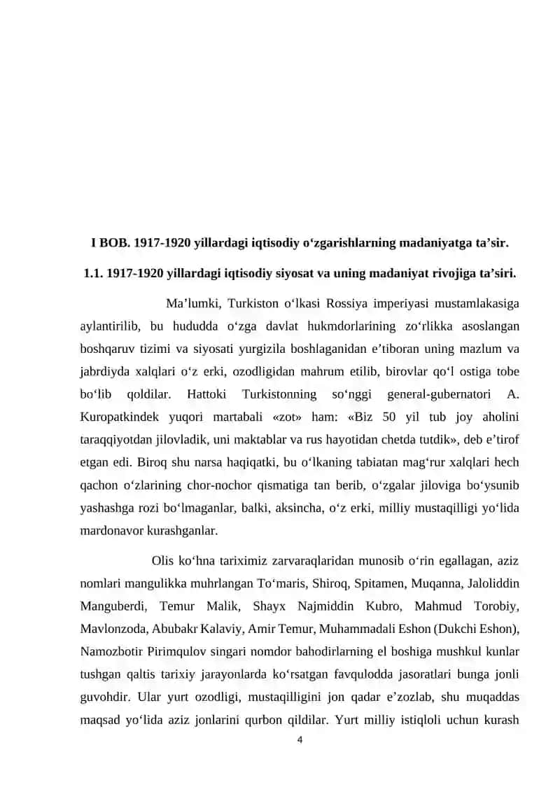 Iqtisodiy 1917-1920 yillarda madaniyatdagi o’zgarishlar 4