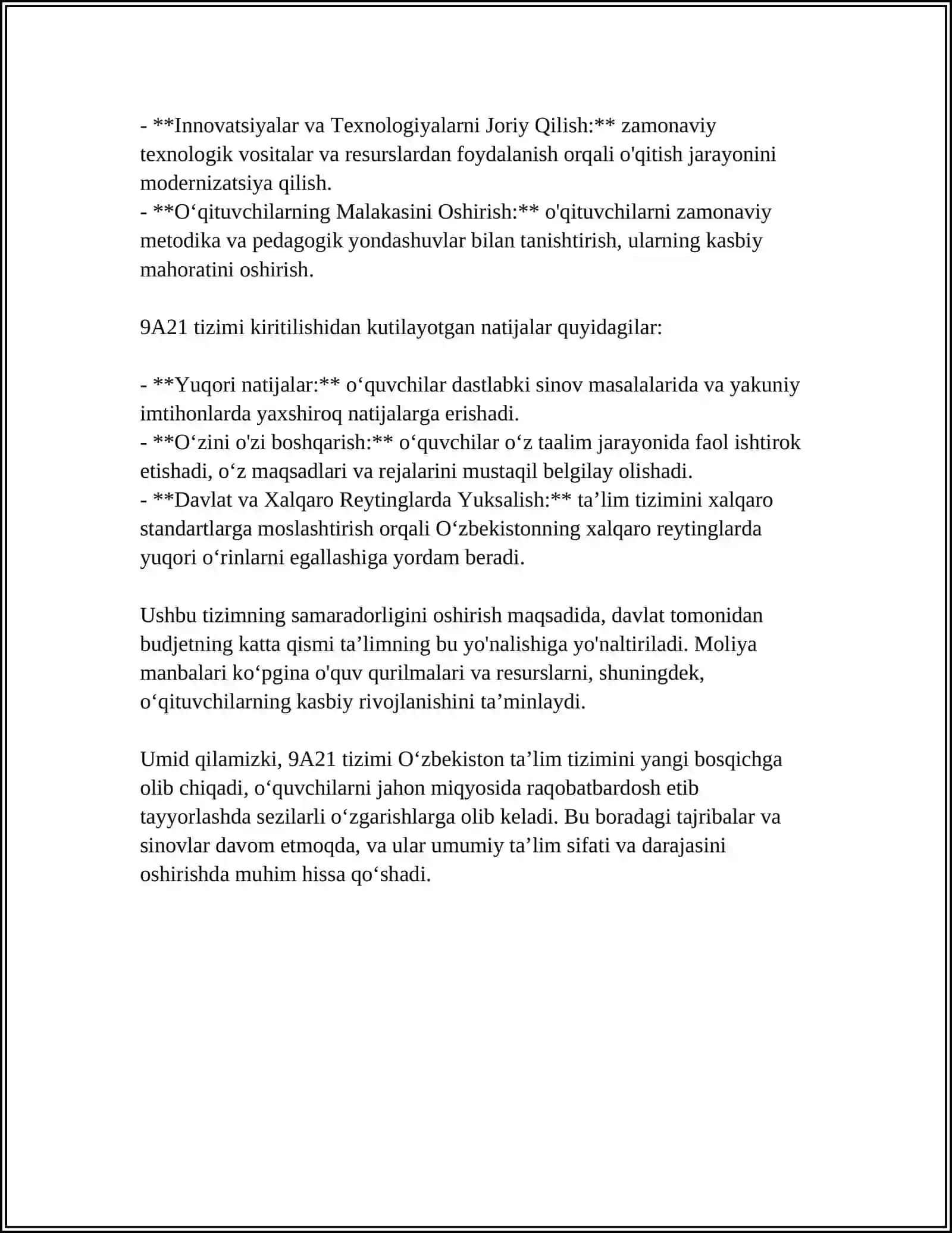 9A21 dars tizimi 4