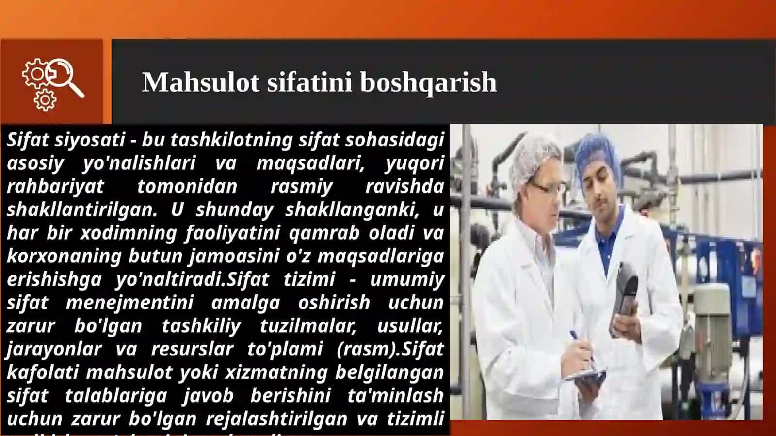 Mahsulot sifatini boshqarish 4