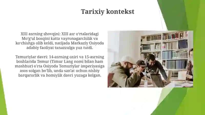 Temuriylar Davri Adabiyoti 4