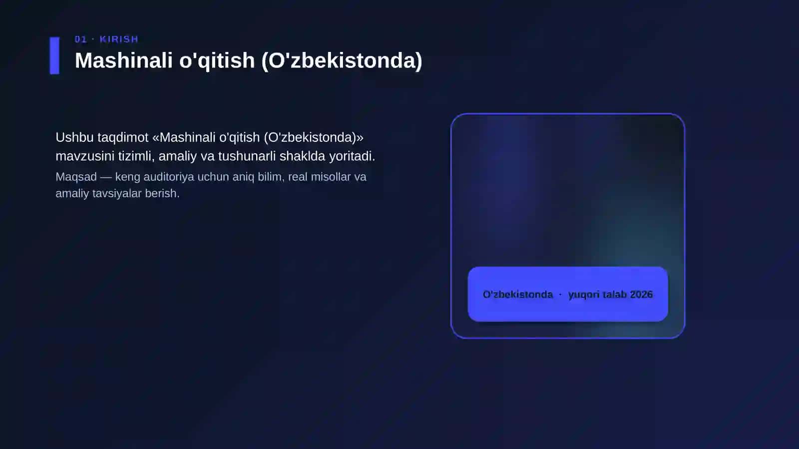 Mashinali o'qitish (O'zbekistonda) 4