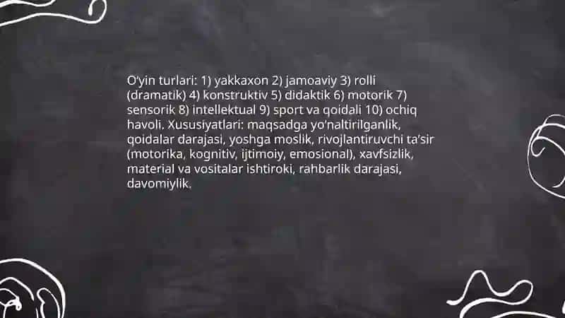 Bolalar oʻyinlari tizimi bilan tanishish 4
