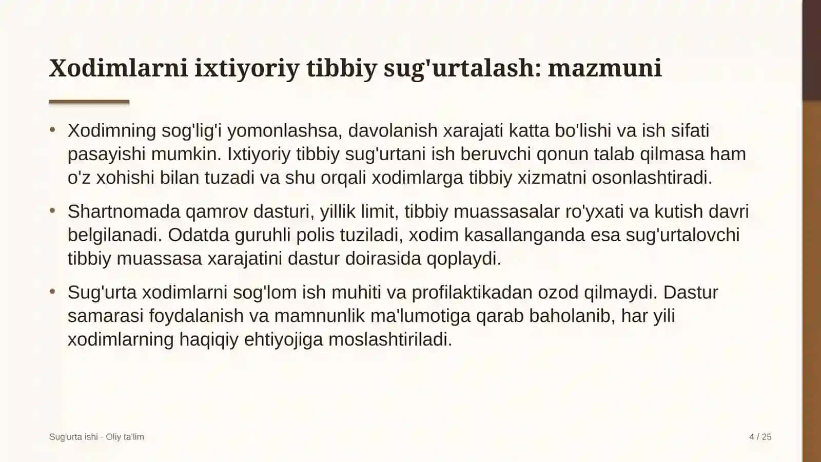 avtovokzallarda xodimlarni ixtiyoriy tibbiy sug'urtalash 7300 4