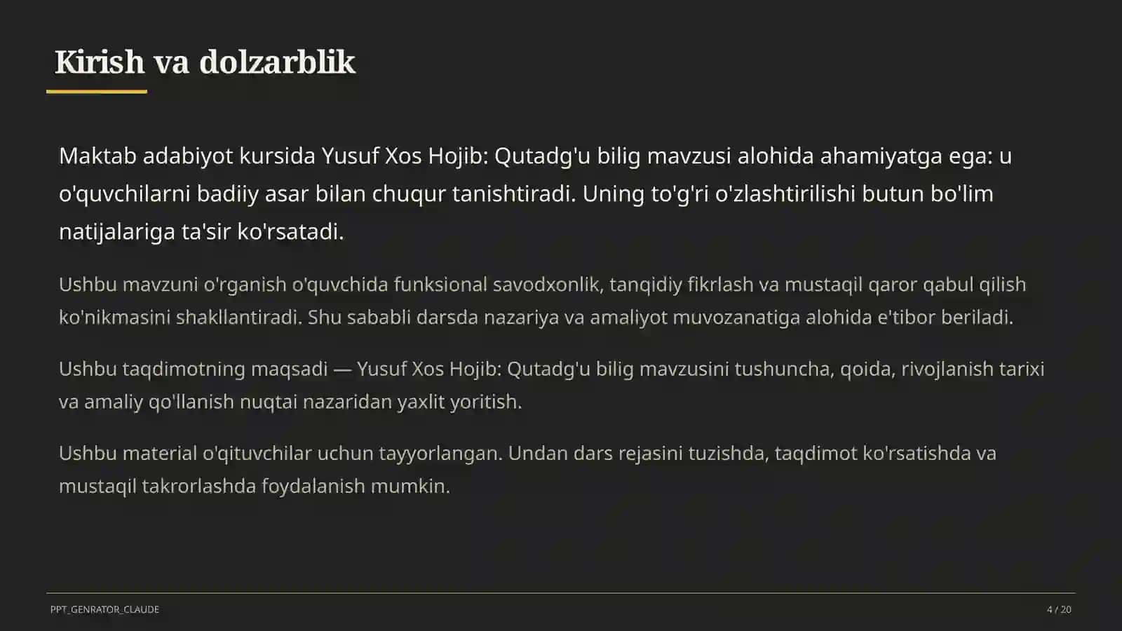 Qutadg'u bilig (6-sinf) 4