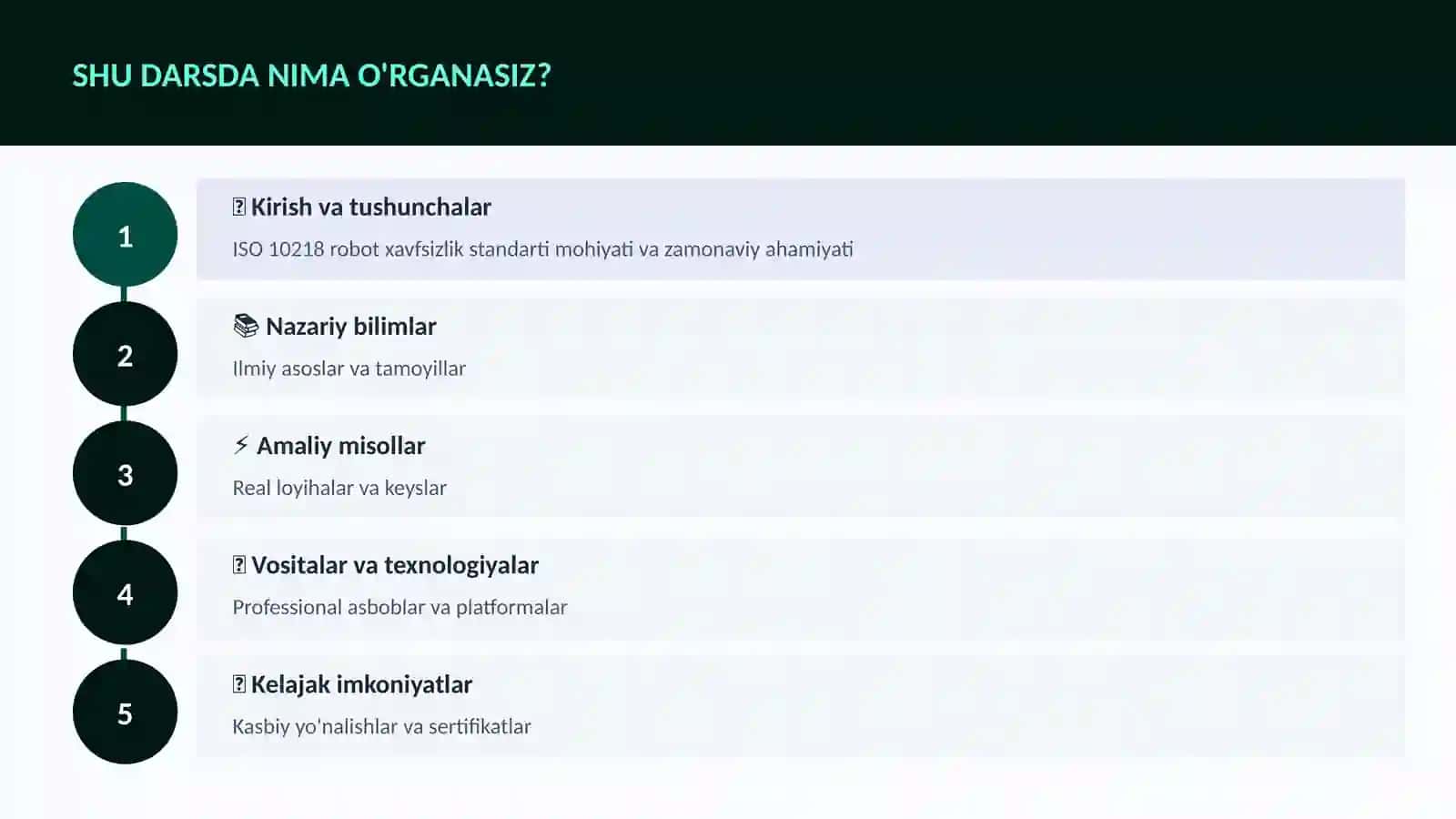 ISO 10218 robot xavfsizlik standarti 4
