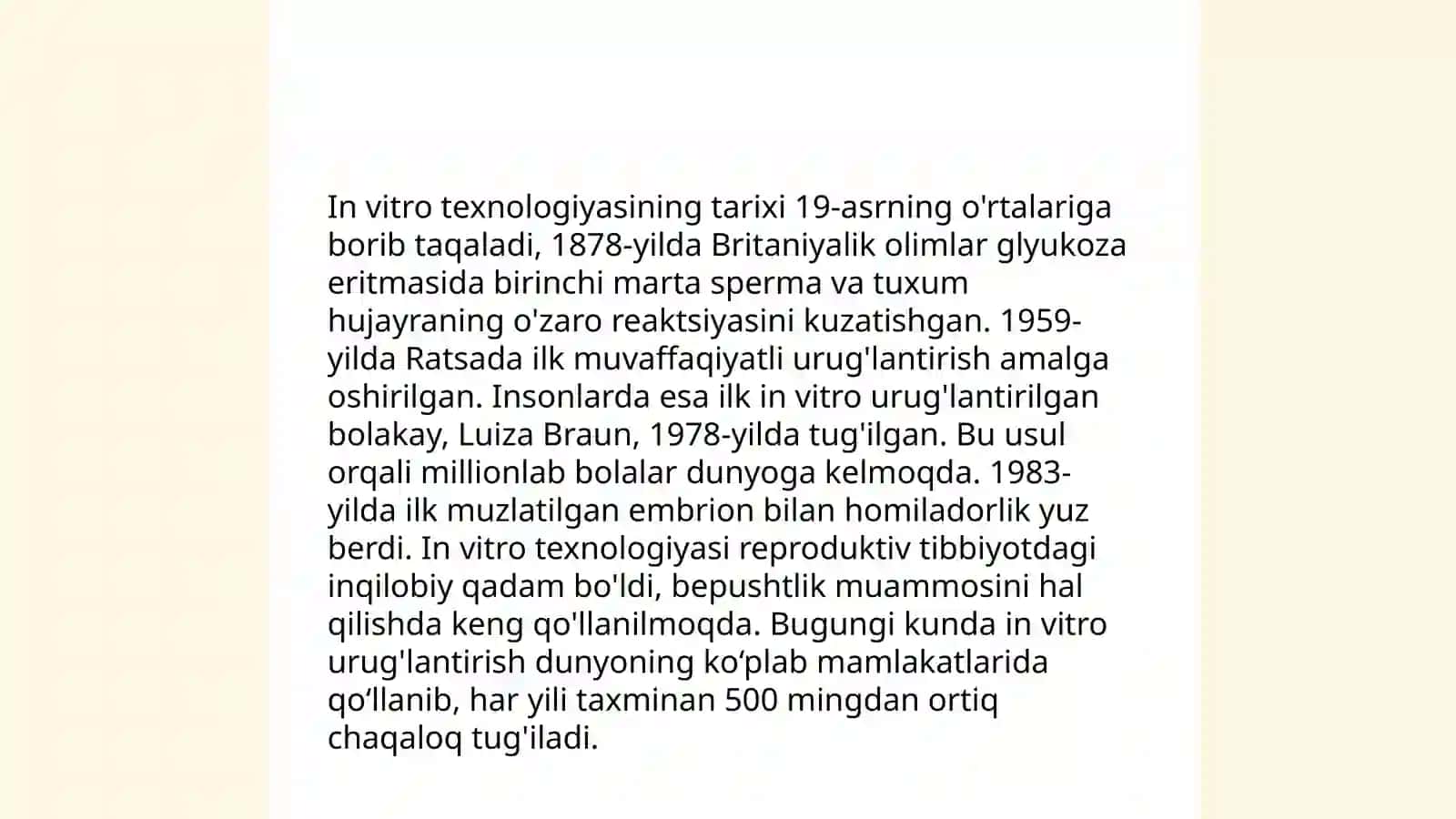 Invitro yuritish texnologiyasi 4